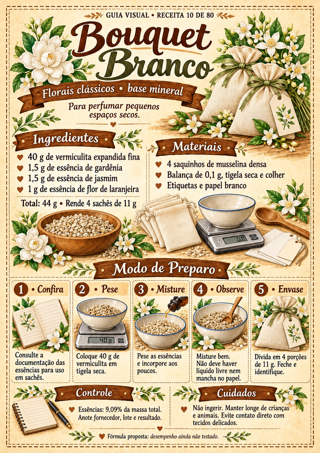 Guia visual: Bouquet Branco