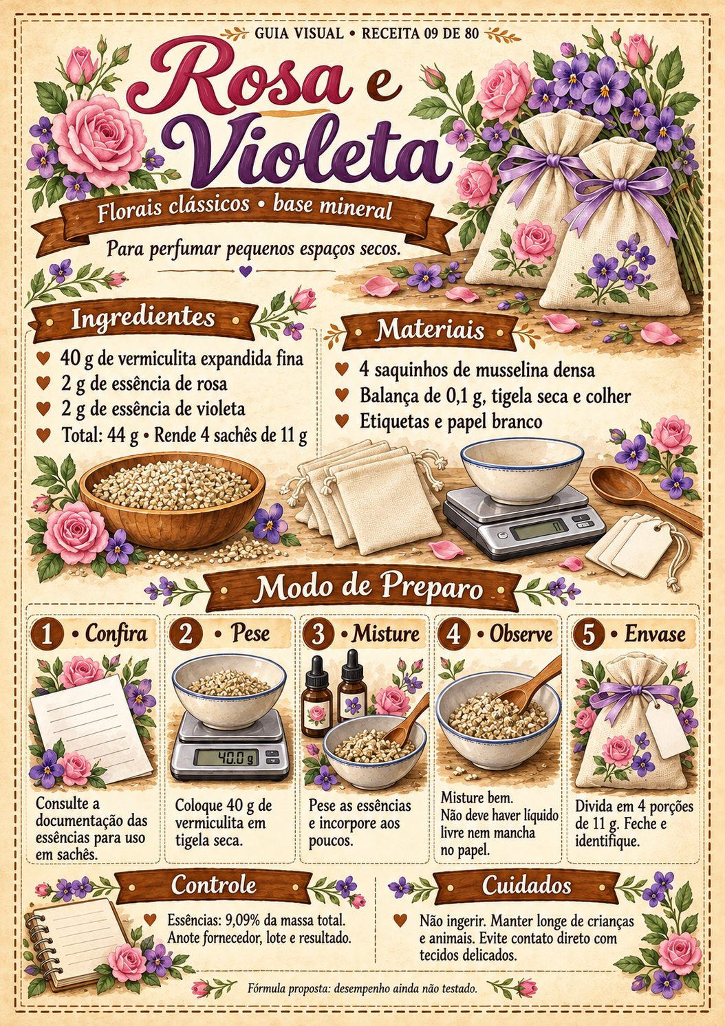Guia visual: Rosa e Violeta