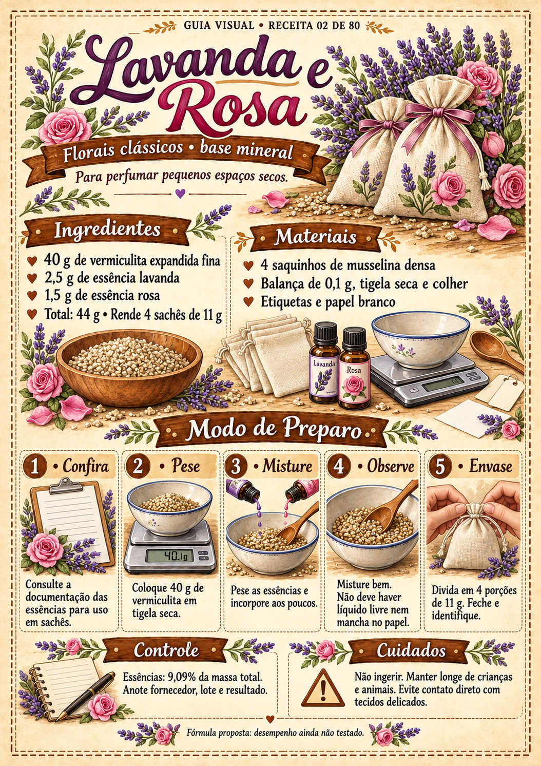 Guia visual: Lavanda e Rosa